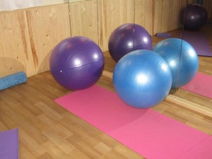 Gym Balls in the Pilates Studio